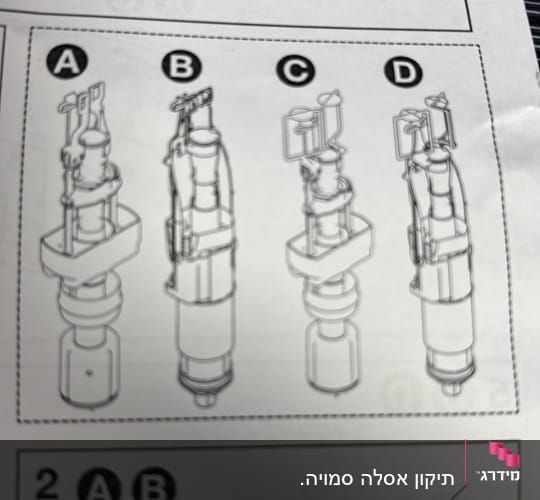 הוראות הרכבה של חלקים טכניים